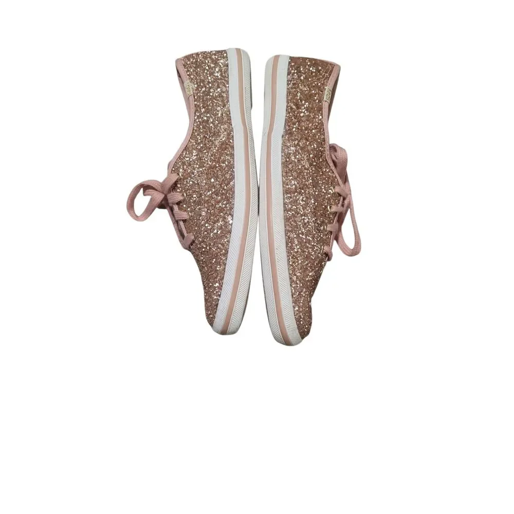 Kate Spade x Keds Pink Glitter Sneakers